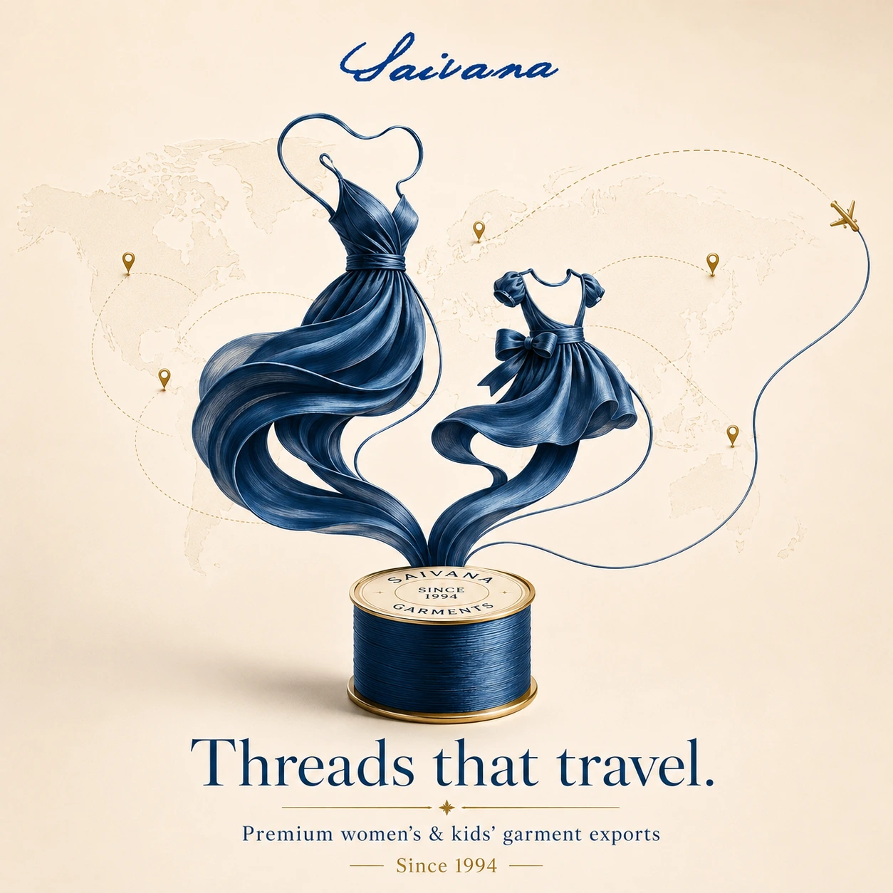 Fashion manufacturing creative for Saivanna Garments by Nubix 360