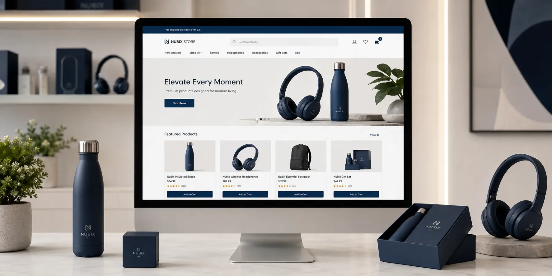 Ecommerce website development by Nubix 360
