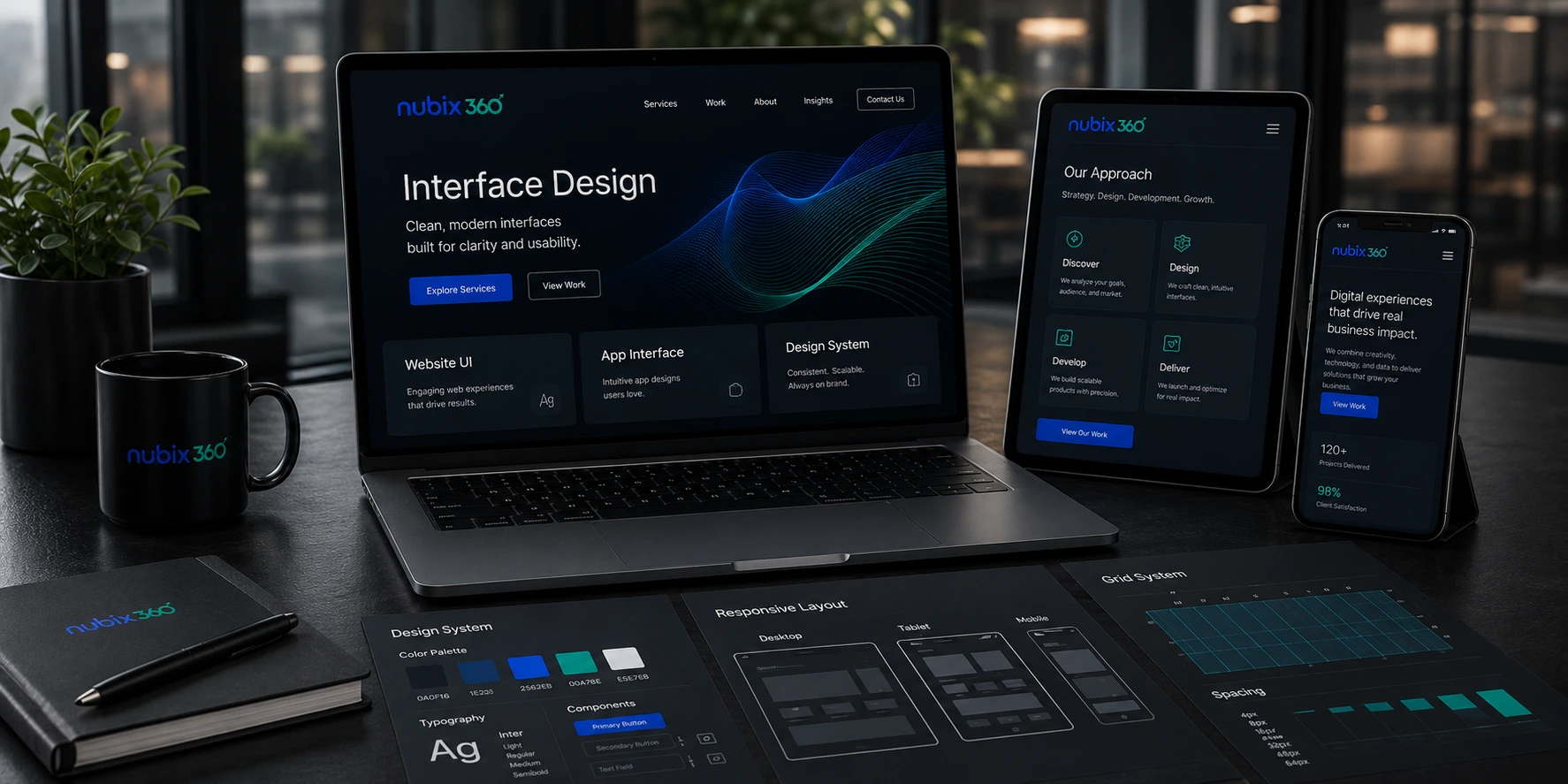 Interface design by Nubix 360