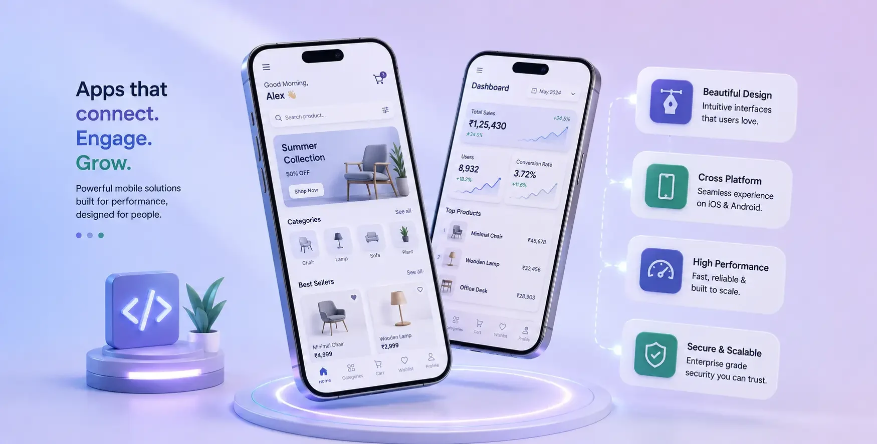 Mobile application development by Nubix 360
