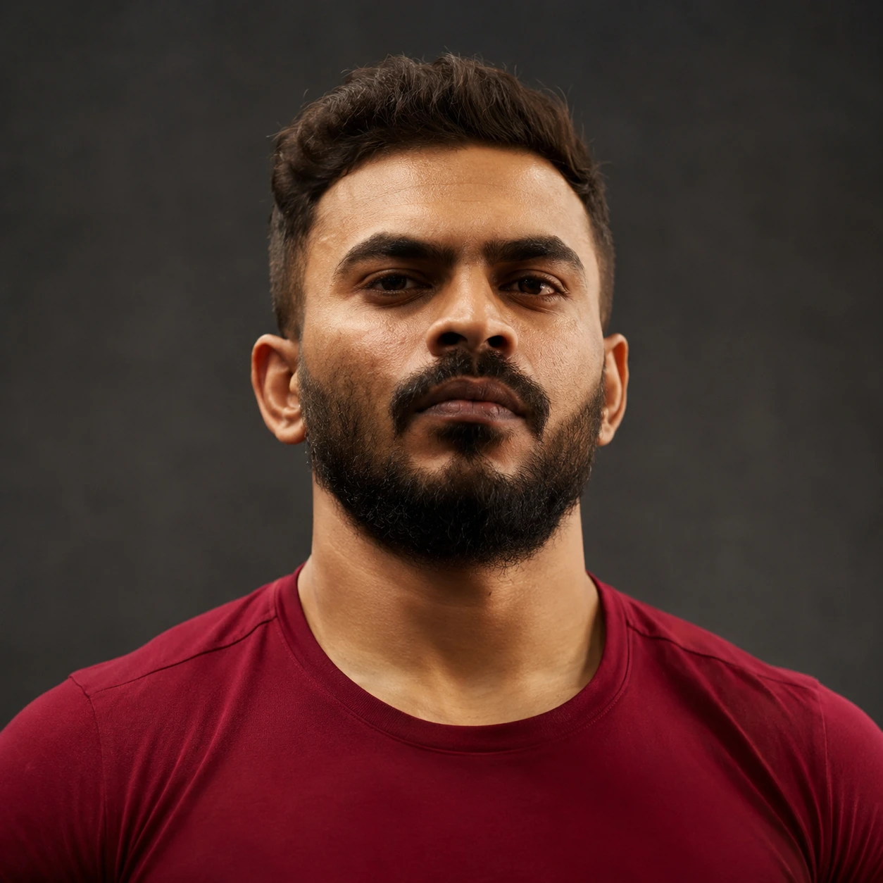 Client testimonial image of a fitness professional during strength training workout session