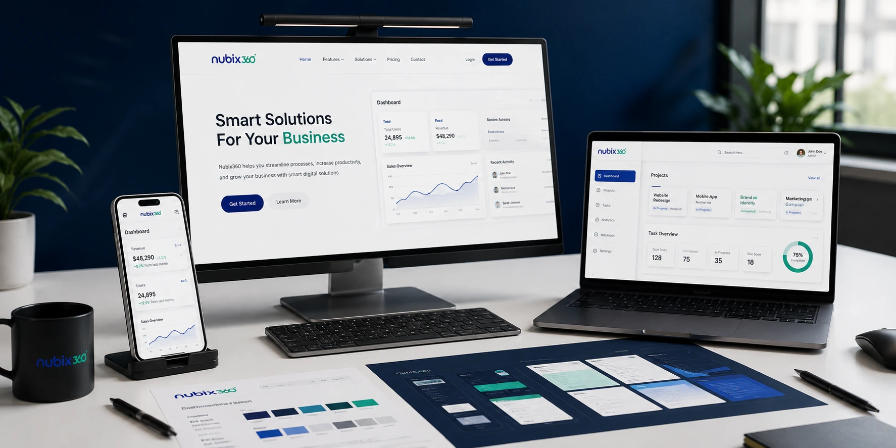 Web app design by Nubix 360
